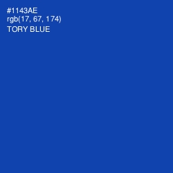 #1143AE - Tory Blue Color Image
